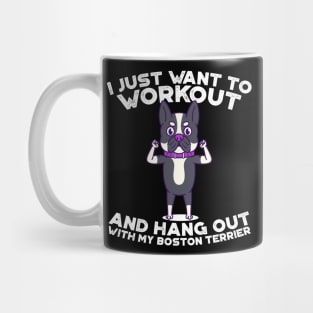 Boston Terrier flexn' Mug